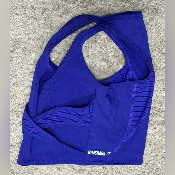 EUC! Gymshark Purple Crop Tank Top size XS - Picture 4 of 4